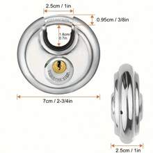 1个圆形仓库门链锁，全铜芯，规格70mm
