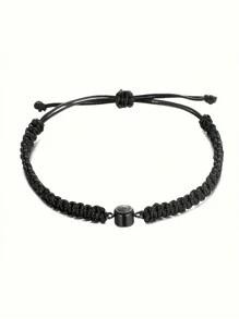 Pulsera personalizada con proyección de foto, pulsera artesanal ajustable de estilo punk colorido de cuerda trenzada con foto de pareja y acero inoxidable redonda para aniversarios, cumpleaños, uso diario, baile de graduación, San Valentín, graduación, bodas, Día del Padre