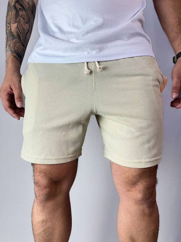 Bermuda Mauricinho Wafle Shorts com Cordão
