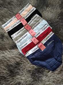 6 Pantaleta panty's de algodón, calzon de dama tallas extras de encaje o liso xl, xxl y xxl comodos - Multicolor - Ver 3