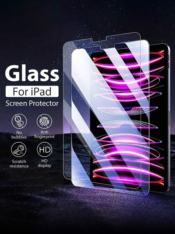 2pcs High-Grade 3D Tempered Glass Screen Protector, Fit For 10.2-Inch, 10.9-Inch, IPad Mini Tablets, IPad Air 13 2025(M3), IPad Air 11 2025(M3), IPad 2025(A16), IPad Air 11 2024(M2), IPad Air 13 2024(M2) Gift For Birthday, Family, Friends Pad Screen Protector, Pad Accessories
