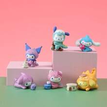 Miniso Figura de juguete coleccionable de la serie de trajes de dinosaurios, en caja ciega (entrega aleatoria, 1 pieza)