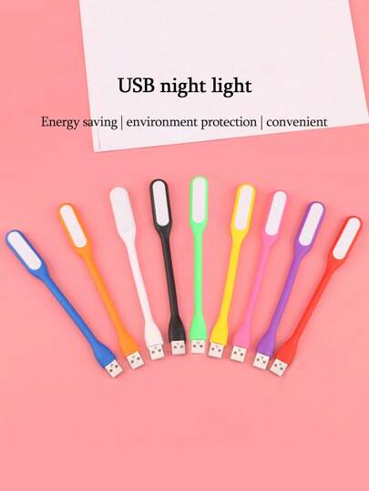 USB Creative Mini LED Night Light With Soft And Comfortable Eye-Caring Reading Light, Energy-Saving And -Friendly Portable Laptop Interface Desk Lamp, Handheld Atmosphere Night Light