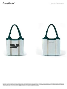 CryingCenter Mint Manbo Túi tote dệt kim đi biển mùa hè Túi xách vuông - Màu xanh Bạc hà - Xem 6