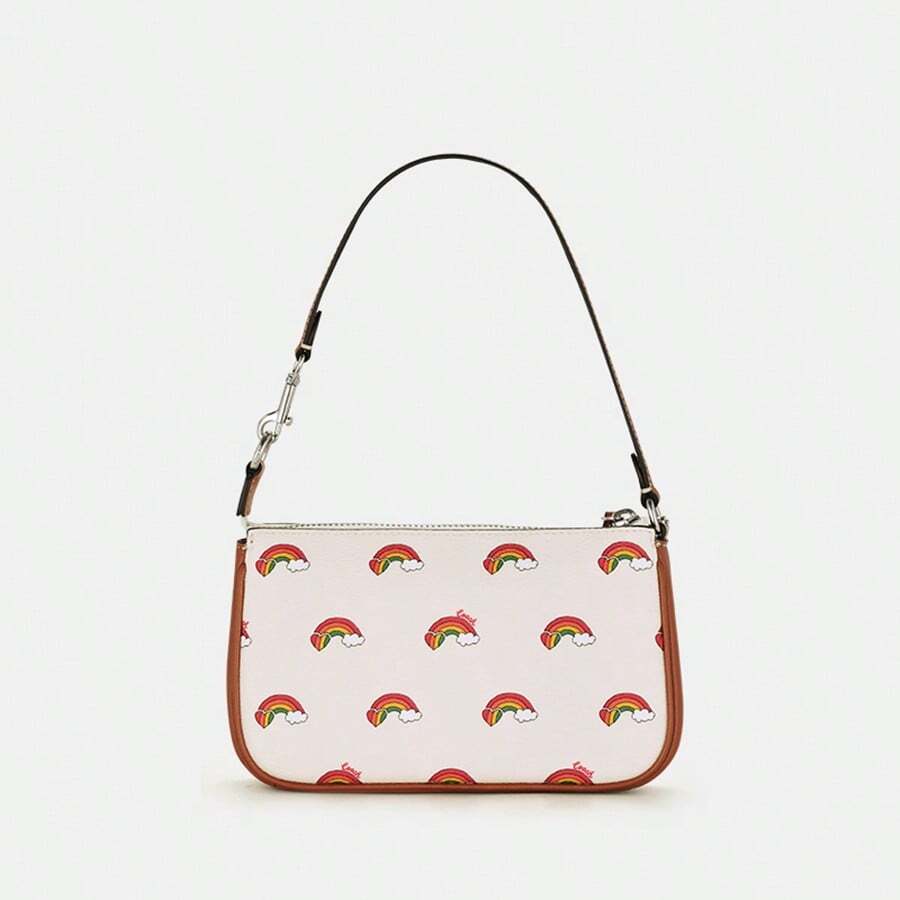 Coach Nolita 19 Classic Monogram Print Zipper Coated Canvas Shoulder