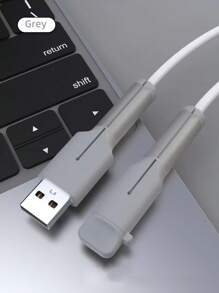 1pc Compatible With Apple 18W/20W Charger Shell, Data Cable Protector Case, Silicone Anti-Bending Original Charging Cover For Android And Apple Charger Protector - Multicolor - View 11