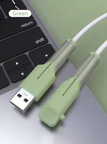 1pc Compatible With Apple 18W/20W Charger Shell, Data Cable Protector Case, Silicone Anti-Bending Original Charging Cover For Android And Apple Charger Protector - Multicolor - View 7