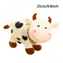 Muñeco de peluche de toro creativo, muñeco de peluche de vaca lindo, regalo de cumpleaños, decoración de casa de muñecas, decoración del hogar - Multicolor - Ver 5