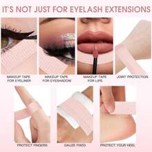 1 Stück rosa empfindliches, atmungsaktives Wimpernklebeband mit Silikona dhäsiv, schmerzfreier Entfernung, Mikroporen Wimpernverländerungsband, Lash Tech Zubehör