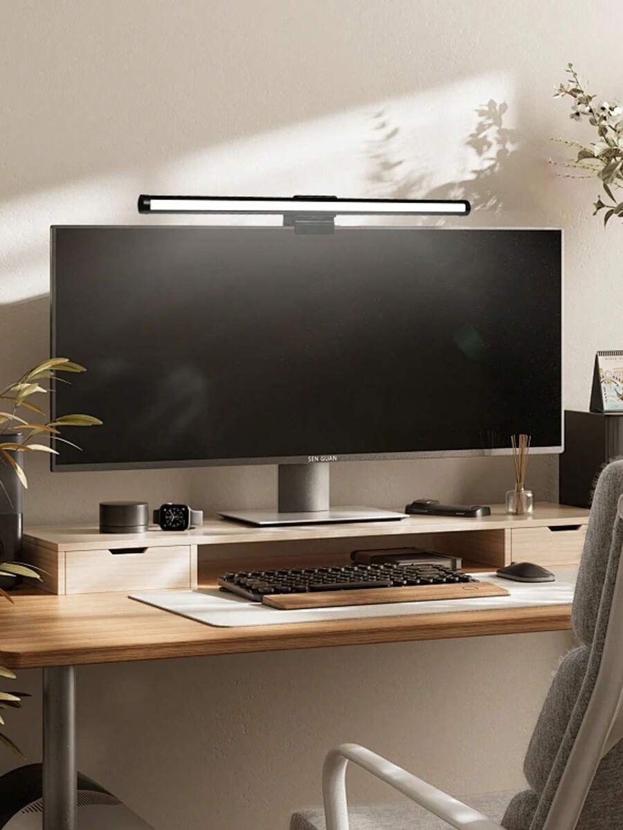 1pc Computer Screen Hanging Lamp, RGB Atmosphere Lamp For Computer
