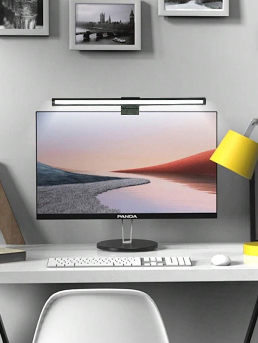 1pc Computer Screen Hanging Lamp, RGB Atmosphere Lamp For Computer