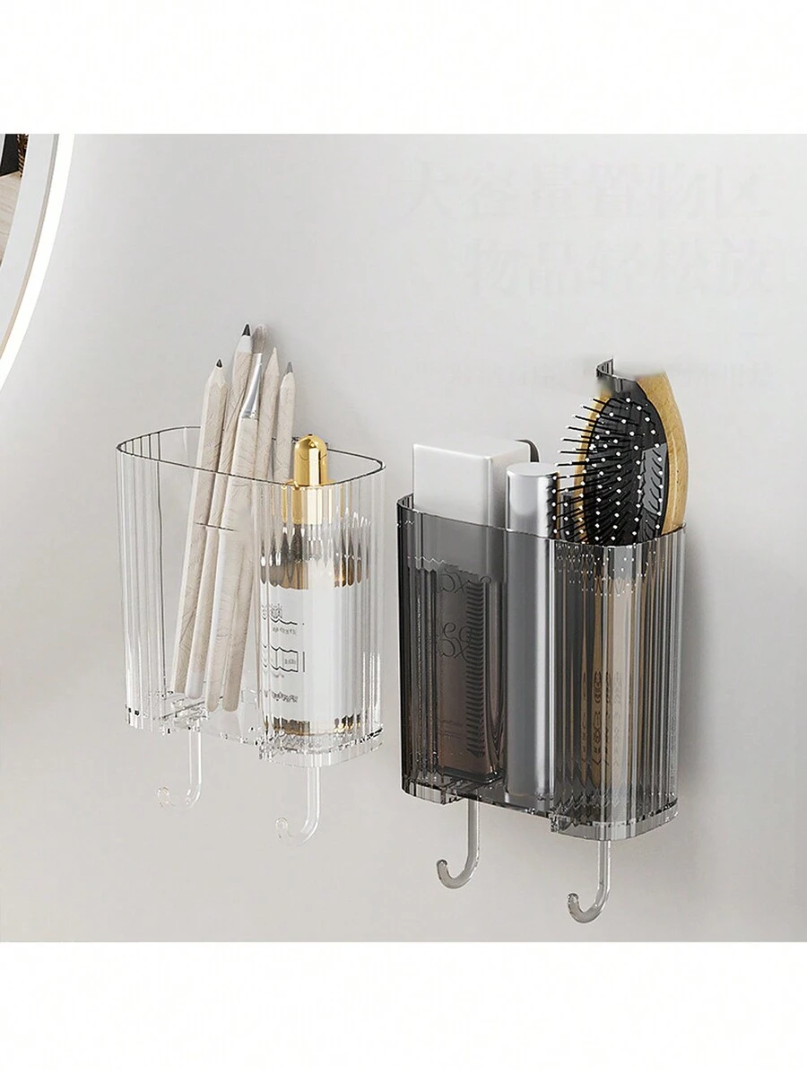 1 Giá Treo Đồ Phòng Tắm/Nhà Bếp, Hộp đựng vòi hoa sen có giác hút, Kệ đựng dầu gội bằng gang, Phụ kiện phòng tắm, Giá đỡ ô cửa - Nhiều màu - Xem 1