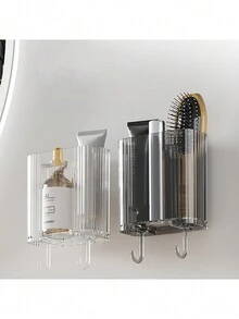 1 Giá Treo Đồ Phòng Tắm/Nhà Bếp, Hộp đựng vòi hoa sen có giác hút, Kệ đựng dầu gội bằng gang, Phụ kiện phòng tắm, Giá đỡ ô cửa - Nhiều màu - Xem 3