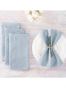 純色高吸水性裝飾餐巾，適用於婚禮和酒店