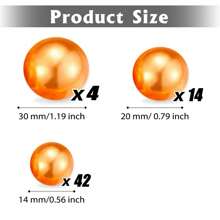 60 颗浮珠无孔珍珠适用于花瓶，高光珍珠珠子花瓶填充物适用于中心装饰，象牙珍珠，30 毫米 20 毫米和 14 毫米，DIY 婚礼、生日、周年纪念、圣诞节中心装饰