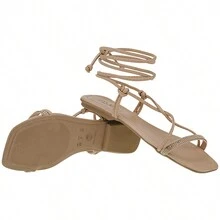 Women Slides - Màu be - Xem 4