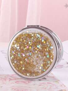 Shiny Quicksand Makeup Mirror Portable Magnifying Hand Square Makeup Standing Vanity Foldable Pocket Mirror Cute Compact Girls,Makeup,Cheap,Room Decor,Vanity,Travel,Bedroom,Makeup Accessories,Mirror,Vanity Mirror,Mini Mirror,Compact Mirror,Mirror Small,Hand Mirror,Cheap,Stocking Stuffers,Makeup,Makeup Tools,Cheap Stuff,Gifts,Gifts For Women,Christmas Gifts,Giveaways,Travel,Cheap Stuff,Travel Essential - Multicolor - View 14