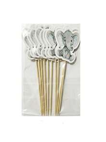 Sáng Tạo Giới Tính Tiết Lộ Xanh/Hồng In Hình Voi Bánh Huy Hiệu Cho Sinh Nhật Trang Trí Chủ Đề Hoặc Tắm Cho Bé Bánh Topper - màu xanh da trời - Xem 7