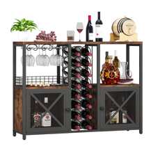 Mini Bars For Home, Wooden Coffee Bar Cabinet, Modern Liquor Cabinet For Liquor And Glasses, Farmhouse Buffet Wine Bar Cabinet With Storage Sideboard For Home Kitchen Dining Room