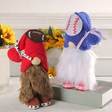 1 con búp bê Rudolph bóng chày/bóng đá nhồi bông, đồ trang trí cửa sổ trong nhà/nhà/cảnh/lễ hội/văn phòng - nhiều màu - Xem 3