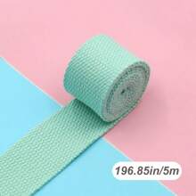 1/2Pcs 196.8 Inch Long, 1.26 Inch Wide, Polyester-Cotton Colored Webbing, Portable Webbing,Knapsack Strapping Sewing Bag Belt Accessories For Apparel Sewing Fabric DIY Christmas Decoration,Polyester DIY Webbing, Backpack Strap Ribbon