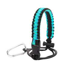 1pc Outdoor Parachute Cord Handmade Braided Cup Handle, Cup Sleeve, Durable Water Bottle Carrier For Outdoor Activities - Supports Up To 64oz