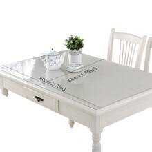 1pc Extra Thick PVC Tablecloth, Transparent Waterproof Heat Resistant Scratches-Proof Table Cover, Ideal For Home Dining Room, Hotel, Restaurant And Household Use