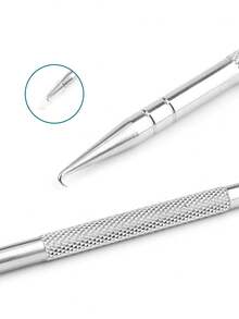 YUANDU Beauty Tool For Removing Blackheads, Acne, And Dead Skin Cells, Pimple Extractor, Comedone Removal Needle And Ring - Silver - View 8