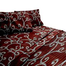 Soft Nature Juego de Sábanas Queen Size 2800 Hilos Suave Premium Estampada