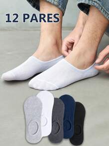 Men's Sports Invisible Socks Breathable Low Cut Youth Socks In Solid Colors One Size - Multicolor - View 1