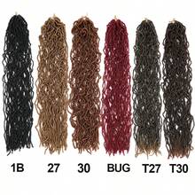 New Faux Locs Crochet Hair 36 Inch Soft Crochet Locs For Butterfly Locs Goddess Locs Crocher Hair For Women Synthetic Braiding Hair Extensions - Black - View 9