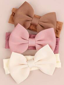 3pcs/Set Soft 5-Inch Nylon Wide Elastic Baby Hair Clips, Suitable For Daily Wear, Photography And Outdoor Use - Headband - View 12