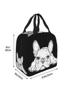 1 Pc Large Thermal Insulated Lunch Bag Cool Bag Picnic Adult Kids Food Storage Box School Organizer Bags Teacher Storage Bags Classroom Bags Classroom Organizer Bags School Bag Lunch Tote Bag Cooler Box Storage Bag Women Cute Lunch Pack Tiffin Bag Small Cartoon For Ladies Kids Women Boy Girl Woman Lunch Box Bag For Women School Supplies Stuff Accessories Bag For School School Accessories School Stuff - Black - View 5