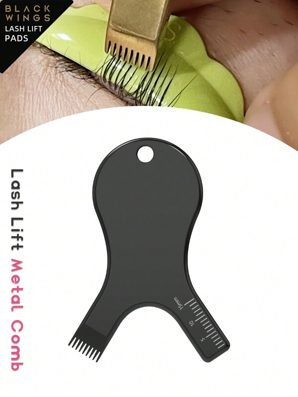 BLACKWINGS Coussinet de permanente de cils en métal réutilisable, point de levage de cils en silicone, recourbe-cils, applicateur, kit de levage de cils, recourbe-cils en silicone, bâton de levage de cils, outil de maquillage et de beauté, coussinet de levage de cils réutilisable