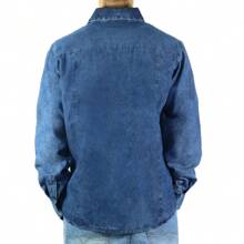 Men Denim Shirts - Neblina azul - Ver 6