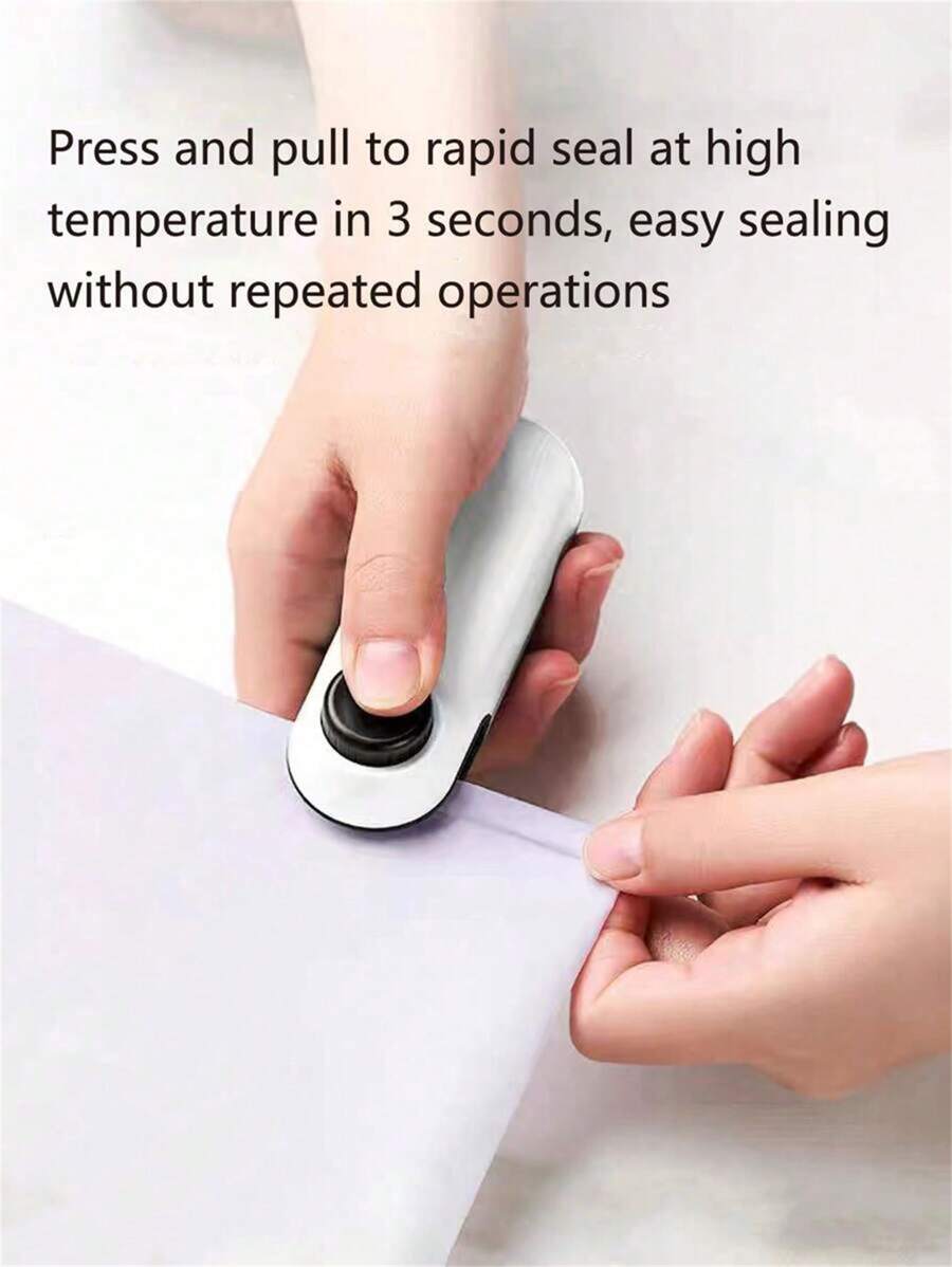 Mini Bag Sealer, USB Charger Bags Heat Sealer Capper, Reseals Snack