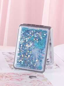 Shiny Quicksand Makeup Mirror Portable Magnifying Hand Square Makeup Standing Vanity Foldable Pocket Mirror Cute Compact Girls,Makeup,Cheap,Room Decor,Vanity,Travel,Bedroom,Makeup Accessories,Mirror,Vanity Mirror,Mini Mirror,Compact Mirror,Mirror Small,Hand Mirror,Cheap,Stocking Stuffers,Makeup,Makeup Tools,Cheap Stuff,Gifts,Gifts For Women,Christmas Gifts,Giveaways,Travel,Cheap Stuff,Travel Essential - Multicolor - View 15