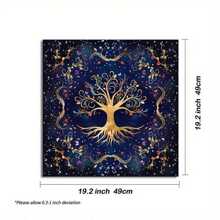 1 szt., nowy obrus tarota Tree Of Life, obrus ołtarzowy, pogański wahadło, astrologia, mata do kart Oracle, mata do gry do wystroju pokoju, gry karnawałowe, gry interaktywne, gry imprezowe, gry świąteczne, kreatywne małe prezenty, akcesoria świąteczne, karty tarota, Tarot, karty wyroczni, karty tarota, Tarot, czary