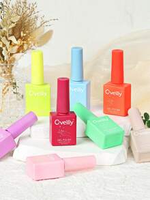 6 Cái/bộ 15ML Gel UV Ba Lan Móng Tay Nghệ Thuật Ba Lan Gel Sơn Móng Tay Màu Sắc Phổ Biến Bán Thường Trực Ngâm Tắt UV LED Móng Tay Nghệ Thuật Gel Móng Tay Gel Ba Lan - Nhiều màu - Xem 4