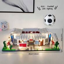 足球明星球迷梦想成真：体育场模型积木 - 完美礼物！1块（买一个足球场，送一个足球） - In bag - 查看 22