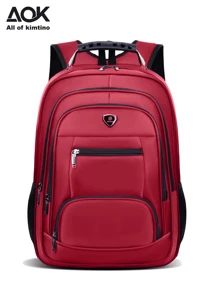 Unisex Backpack Water Resistant Waterproof Reinforced Steel Cable For Travel School Social Elegant Great Promotion Random Model Shipping - 酒紅色 - 查看 7