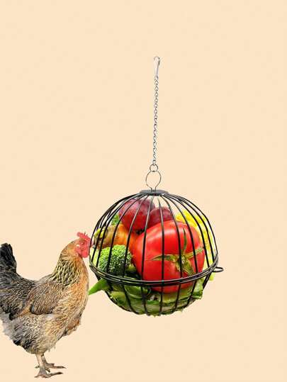 1 pieza Pelota de juguete colgante para comedero de pollos, adecuado para aves de corral