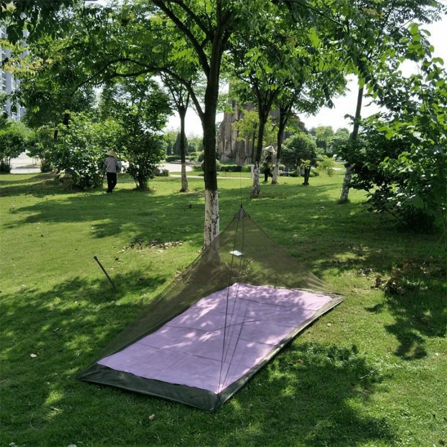 Single Person Outdoor Triangle Camping Mosquito Net Portable Insect ...