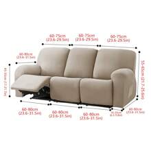 1 Stück klassischer einfarbiger Massagesessel-Überzug, Vollschutz-Sesselabdeckung, weich & bequem, dehnbar, staub- & kratzfest