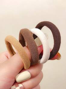 20pcs Seamless Hair Ties In A Jar, High Elasticity And Non-Damaging, Hair Accessories For Daily Wear, Fresh And Sweet Style