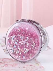 Shiny Quicksand Makeup Mirror Portable Magnifying Hand Square Makeup Standing Vanity Foldable Pocket Mirror Cute Compact Girls,Makeup,Cheap,Room Decor,Vanity,Travel,Bedroom,Makeup Accessories,Mirror,Vanity Mirror,Mini Mirror,Compact Mirror,Mirror Small,Hand Mirror,Cheap,Stocking Stuffers,Makeup,Makeup Tools,Cheap Stuff,Gifts,Gifts For Women,Christmas Gifts,Giveaways,Travel,Cheap Stuff,Travel Essential - Multicolor - View 11