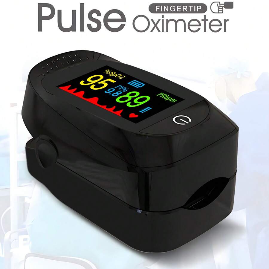 Moniteur de fréquence cardiaque à pince portative sur le doigt, mesure la valeur d