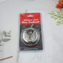 1个圆形仓库门链锁，全铜芯，规格70mm