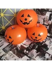 1 quả bóng bay LED hình quả bí ngô có đèn dùng để trang trí tiệc Halloween, ngày lễ, trang trí sân vườn trong nhà và ngoài trời, Giáng sinh - Nhiều màu - Xem 4