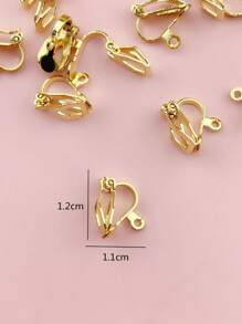 20pcs/set Earrings Clasp Wire Geometric DIY Jewelry Accessory - Yellow Gold - View 7